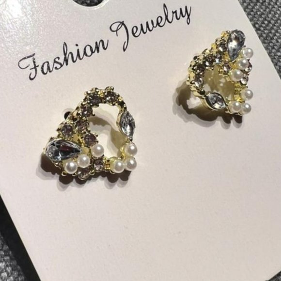 Korean Style Earrings "hearts" - Picture 3 of 5